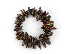 Jagged Tooth Biwa Pearl Elastic Bracelet