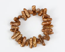 Jagged Tooth Biwa Pearl Elastic Bracelet