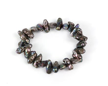 Jagged Tooth Biwa Pearl Elastic Bracelet