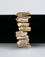 Jagged Tooth Biwa Pearl Elastic Bracelet