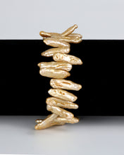 Jagged Tooth Biwa Pearl Elastic Bracelet