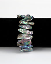 Jagged Tooth Biwa Pearl Elastic Bracelet