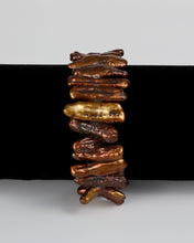 Jagged Tooth Biwa Pearl Elastic Bracelet