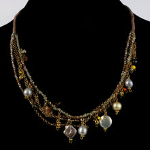 One of a Kind Exclusive and Exotic Beaded Multi Strand Necklace