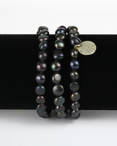 Fresh Water Pearls Fun and Easy Elastic Bracelets - Set of 3