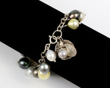 One of a kind Magnificent Tahitian and South Sea Pearl Droplet Bracelet